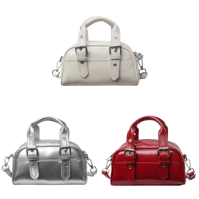 Bolso Hombro para Mujer Cruzado Elegante PU Viajes Al Aire Libre (Beige)