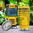 thumbnail image 3 of School Bus Driver Gifts Personalized Drivers Tumbler Stainless Steel Insulated Coffee Travel Mug Cup With Lid 20oz 30oz Custom Name Birthday Christmas Appreciation Gift For Women Men, 3 of 6