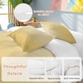 thumbnail image 2 of 3 Piece Orange Yellow Ombre Duvet Cover Set Queen Size,Microfiber Comforter/Quilt Cover with Corner Ties and 2 Pillowcases,Modern Abstract Art Gradient Aesthetics Soft Bedding with Zipper Closure, 2 of 8