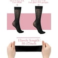 thumbnail image 4 of CAILDANL 4 Pairs Women's Lace Socks Mesh Lace Knee High Socks for Women, 4 of 7
