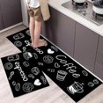 thumbnail image 1 of Set of 2 Non-Slip Kitchen Mats, Absorbs Water and Oil, Dustproof Kitchen Mats, Indoor Floor Mats, 40 x 60 + 40 x 120 cm, 1 of 3