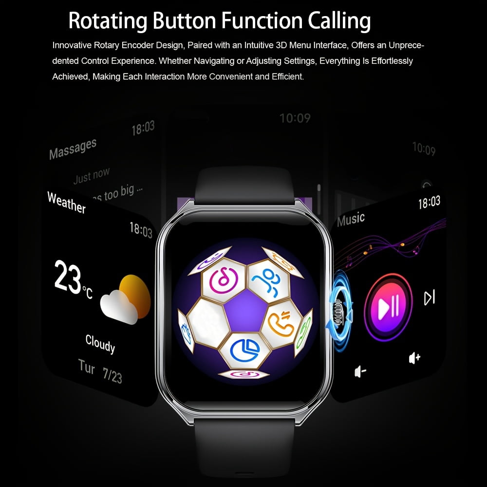 The Latest Ultra-Thin Smart Watch, 1. 96 Inches Large Screen, Support for Answering The Phone, a Variety of Sports Modes, Alloy Body, High Resolution, Simple Fashion Classic
