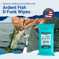 thumbnail image 5 of Ardent Fish D Funk Hand Wipes, 30 Per Pouch, Gentle, Non-Toxic Odor Eliminator for Tough Fish Smell, Single Use Wet Wipe, Fishing Gear for Boats and Kayaks, 5 of 8
