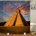 thumbnail image 4 of Ancient Egypt Pyramid Shower Curtains Bathroom Curtain Desert landscape Frabic Waterproof Polyester Bath Curtain Home ration, 4 of 7