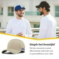 thumbnail image 4 of Sombrero de béisbol ajustable Sonducket para hombres y mujeres Caqui XL, 4 of 6