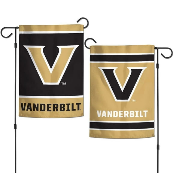 Vanderbilt Commodores 12.5” x 18" Double Sided Yard and Garden College Banner Flag Is Printed in the USA