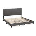 thumbnail image 1 of Furinno FB17020K-ST Laval Button Tufted Bed Frame, Slat Style, Stone, King Size - 12 Piece, 1 of 5