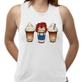 thumbnail image 2 of Horror Doll Coffee Women's Muscle Tank Large White, 2 of 5