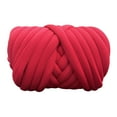 thumbnail image 3 of Cotton Polyester Chunky Yarn Tube Giant Yarn for Rug Making Carpets Handbag Red, 3 of 8