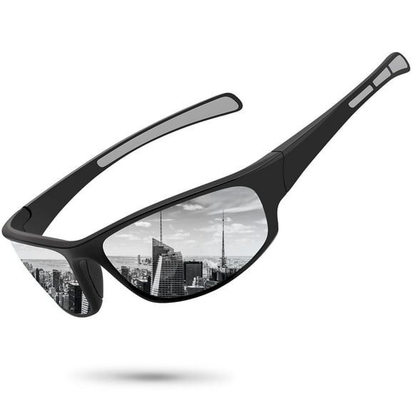 Gafas de Sol Deportivas Polarizadas Ofwin UV400 Plateadas Espejadas