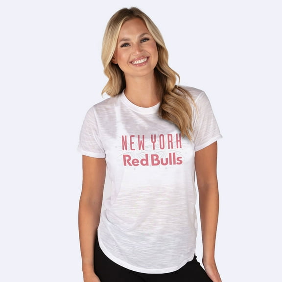 Women's Concepts Sport White New York Red Bulls Infuse Lightweight Slub Knit Top