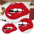 thumbnail image 2 of Red Lips Bath Mat Funny Lips Shaped Bathroom Rug Non- Washable Small Area Rugs for Valentine's Day Halloween Party Door Bathroom Bathtub Decor Supplies, 2 of 6