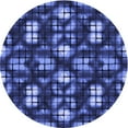thumbnail image 1 of Ahgly Company Machine Washable Indoor Round Transitional Light Slate Blue Area Rugs, 5' Round, 1 of 7