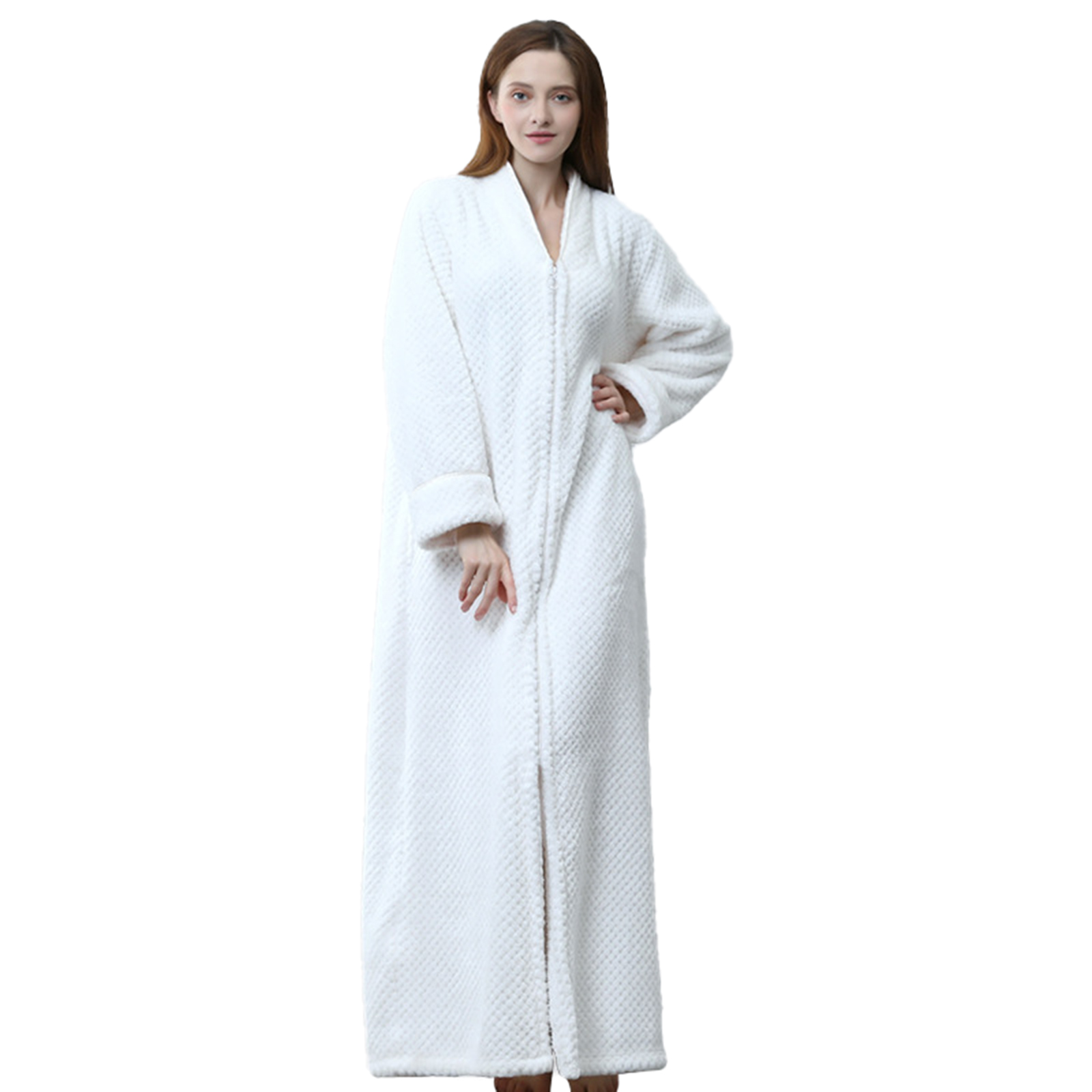 Spdoo Family Matching Bathrobe Womens Men Fleece Warm Robe Cozy Fluffy