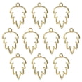 thumbnail image 1 of Unique Bargains Maple Leaf Shaped Alloy Open Back Bezel Pendants DIY Hollow Resin Frame, Gold Tone 20 Pack, 1 of 5