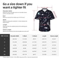 thumbnail image 6 of Lsque Galaxy2 pattern Hawaiian Shirt for Men, Unisex Summer Beach Casual Short Sleeve Button Down Shirts-Small, 6 of 9