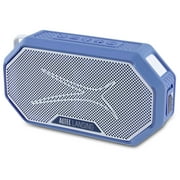 Altec Lansing HydraMini 2.0 EverythingProof Bluetooth Speaker, Waterproof IP67, Floats, 12-Hour Playtime, Built-In Magnet, Carabiner & Mount, Blue White
