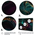 thumbnail image 3 of DESIGN ART Designart "Liquidity In Art Ii" Abstract Liquid Ink Canvas Art Print 20 in. wide x 12 in. high, 3 of 5