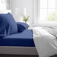 thumbnail image 3 of Kotton Culture 600 TC 4 Pc Sheet Set - 100% Egyptian Cotton 1 Flat sheet 1 Fitted sheet and 2 Pilowcases, 16' Deep Pocket (Light Blue,Twin), 3 of 3