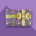 thumbnail image 1 of 10 Sheets Christmas Art Wrapping Paper,Christmas Paint Design Gift Wrap Paper, Creative Art Doodles Folded Flat Gift Wrap, 1 of 4