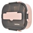 thumbnail image 4 of Insulated Lunch Box, Keep Warm Function Lightweight Portable Divider Lunch Box Removable Tray  For School For Office For Outdoor Blue,Pink,Green, 4 of 8