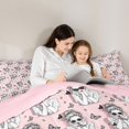 thumbnail image 4 of spefrowx Fashion Woman Full Size Bedding Sets for Kids, Pink Black Butterfly Animal Full Size Bed in a Bag, Pink Reversible, 7pcs, 4 of 6