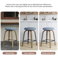 thumbnail image 7 of AENKYO 26" Swivel Bar Stools Set of 2, Counter Height Island Stools for 34"-40" Counters, Fabric Padded, Blue, 7 of 7