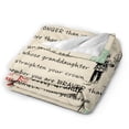 thumbnail image 2 of A Letter To My Granddaughter Blanket Gifts For Kids Adults - Lightweight Throw Blanket For Bedroom Living Room Decor Soft Fuzzy Fleece Cozy Plush Bed Couch 80"X60", 2 of 7
