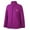 Purple, variant on Women's Plus Size Zip-Front Soft Fleeces Jacket Long Oversized Women's Classic Outdoor Recreation Coat With Pockets XL-5XL