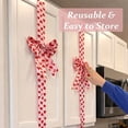 thumbnail image 6 of JHEHF Valentine'S Day Cabinet Ribbons Bows Door Decorations Farmhouse Holiday Fireplace Hangers Handmade Bow Ornaments for Home Kitchen Festive Wedding Party Supplies 6PCS, 6 of 9