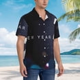 thumbnail image 3 of Yiaed 2025 Happy New Year 2 Print Hawaiian Shirt for Men Short Sleeve Button Down Shirts Beach Shirts for Men,XX-Large, 3 of 7