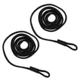 thumbnail image 1 of PENIKOKO 2Pcs Marine Dock Line Rope in Black Polyester and PP for Yacht Use with Quick Setup, 1 of 7
