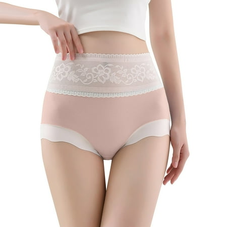 

Panties for Women Pack XuanLing Custom Mid Waist Seamless Briefs Thin Lace Breathable Underwear Panties For Women Panties for Women