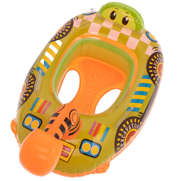 Kid Lifebuoy Reutilizable Dibujos animados Coche Piscina Flotadores PVC para vacaciones de verano