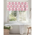 thumbnail image 4 of Abstract Dahlia Valances for Windows Vintage Pink Country Farmhouse Classic Valance Rod Pocket Light Filtering Short Window Treatments Curtains for Kitchen Bathroom Living Room Bedroom, 42 x 18 Inch, 4 of 7