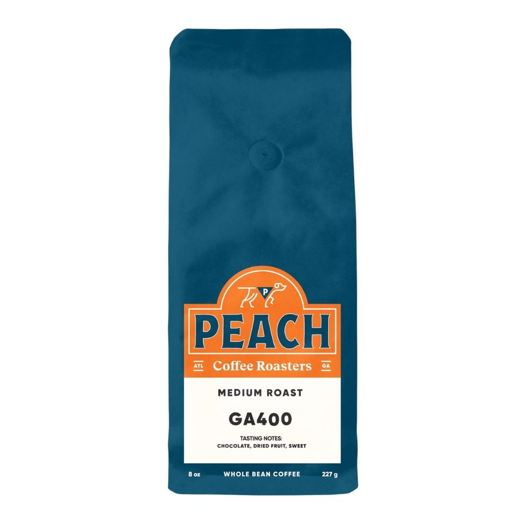 Peach Coffee Roasters - GA 400 Blend, Whole Bean, Medium Roast, 8oz
