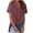 Purple, variant on Aboser Womens Henley Tunic Tops Dressy Casual V Neck Shirts Button Up Short Sleeve Blouses Loose Cotton Linen Tunics Work Office Shirt Blouse Coffee M
