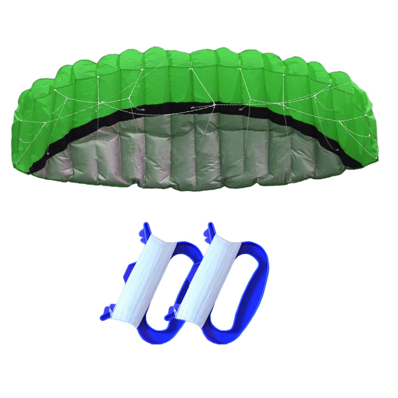 DimyFew 2.5 Line Kite, Seaside Beach Surfboard Flying Sport Parachute urfing Trainer Fly Green
