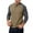 Khaki, variant on QUINDOS Men's Shirts Men's Fall And Winter Fashion Casual Color Block Long Sleeve Round Neck Collar Comfy Holiday T-shirt