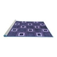 thumbnail image 2 of Ahgly Company Machine Washable Indoor Rectangle Oriental Blue Modern Area Rugs, 2' x 3', 2 of 4