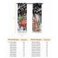 thumbnail image 6 of Fsddascl Black Christmas Blackout Curtains for Bedroom/Living Room, Thermal Insulated Kitchen Curtains, Xmas Winter Snowflakes Red Truck Dogs Grommet Darkening Window Treatment Drapes 27.5"x39"x2, 6 of 6
