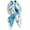 B2 - Pandora's Blue Botanicals, variant on 100% Pure Mulberry Silk Square Scarf 27"x27" Women Neckerchief Headscarf Gift Packed
