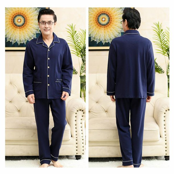 de 100% Loungewear con botones y pantalones Estilo 3 Colcomx pijamas de hombre