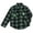 Gray / green, variant on Minecraft Creeper Flannel Shacket with Fleece Lining Plaid Little Kid to Big Kid