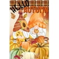 thumbnail image 2 of Allen, Kimberly 23x32 White Modern Wood Framed Museum Art Print Titled - Gnome Fall Hello Autumn, 2 of 4