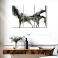 thumbnail image 3 of Elephant Stock Golden Precipice Ii Wall Art - Horizontal Multi Panel Canvas - Living Room Wall Decor - Abstract Multi Panel - Black And Gray Decor By Jennifer Goldberger - 38" x 24", 3 of 8