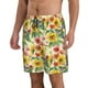thumbnail image 2 of Balery Sunflower Cornflower Poppy Traje de Baño Estilo Hawaiano para Hombre, Shorts de Secado Rápido con Bolsillos-3X-Large, 2 of 6