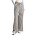 thumbnail image 3 of HAiming Womens Split Wide Leg Sweatpants High Waisted Summer Pants Lightweight Palazzo Pants with Pockets, 3 of 6