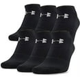 thumbnail image 2 of Under Armour UA Men's Charged Cotton 2.0 No Show 6-Pack Socks (Black, M), 2 of 2