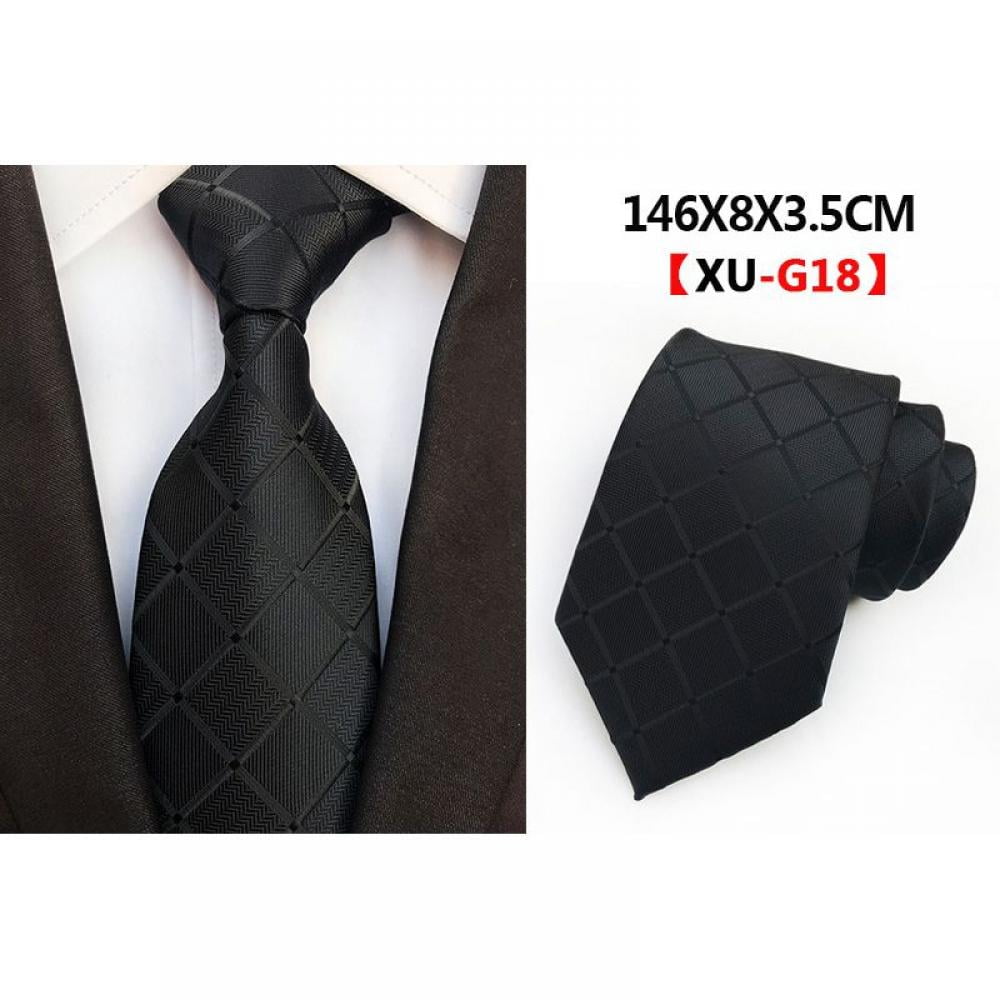 silk jacquard woven men classic man s tie necktie fashion plaid print men s ties new men accessories walmart com